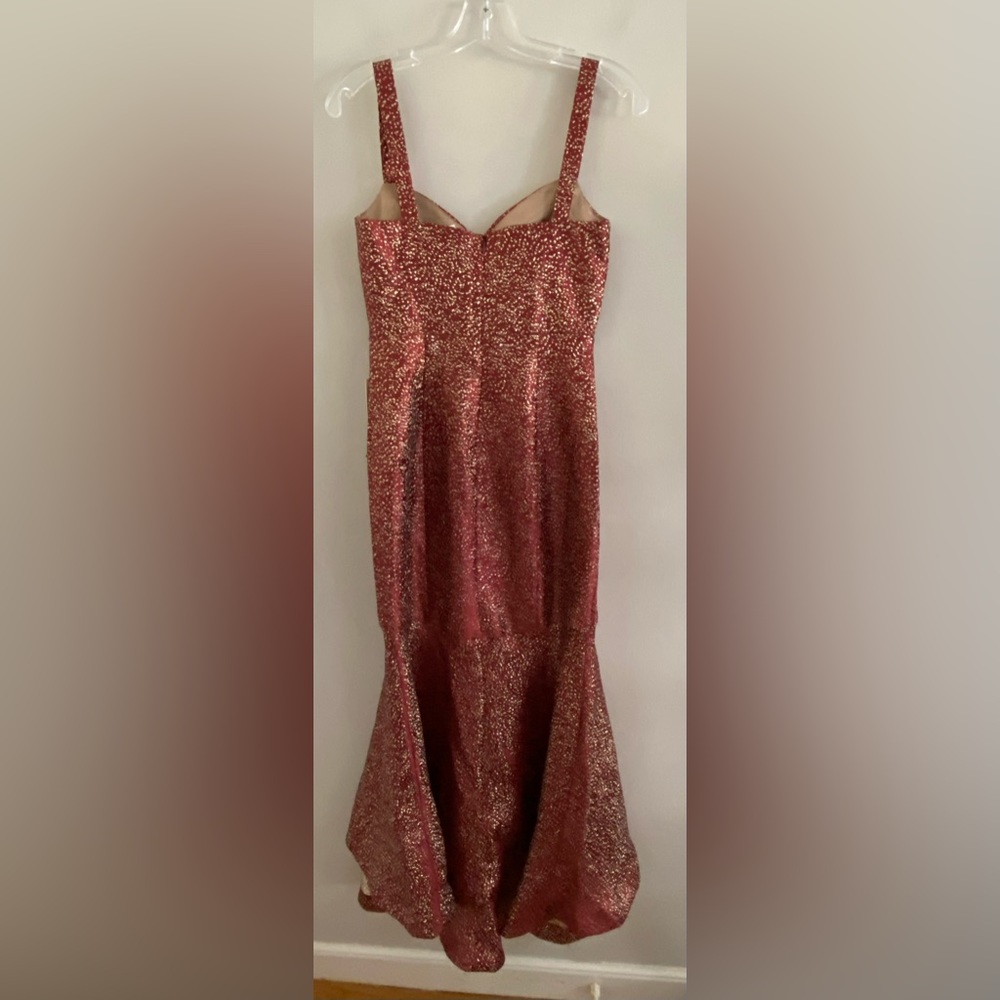 ML Monique Lhuillier Flounced Maxi Dress size 2p new with tag - Picture 8 of 9